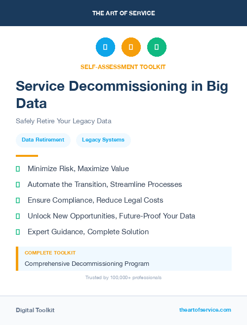 Service Decommissioning in Big Data