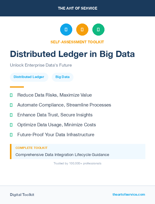 Distributed Ledger in Big Data