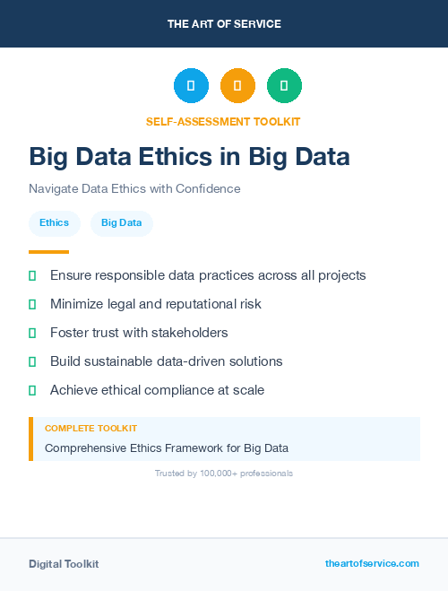 Big Data Ethics in Big Data