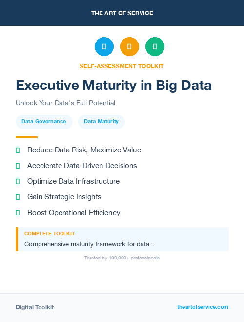 Executive Maturity in Big Data