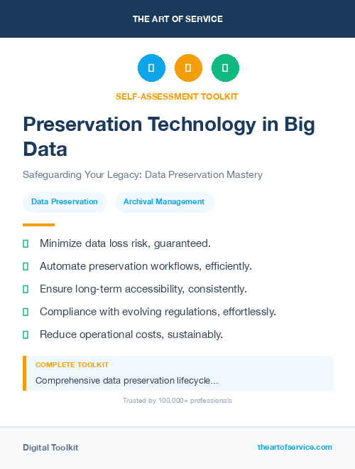 Preservation Technology in Big Data