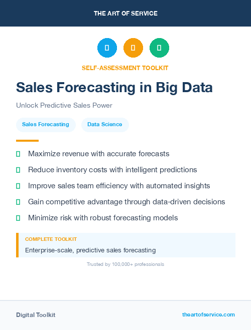 Sales Forecasting in Big Data