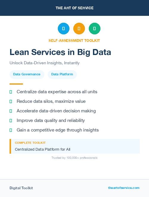 Lean Services in Big Data