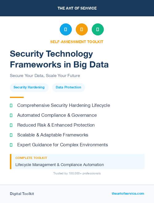 Security Technology Frameworks in Big Data
