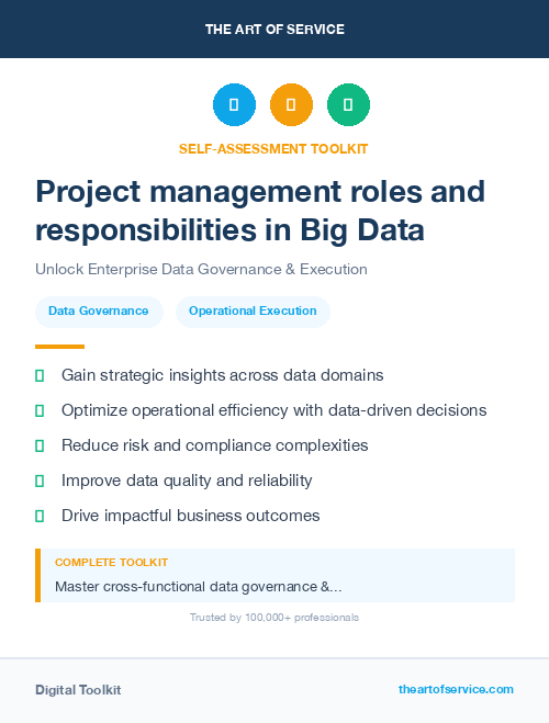 Project management roles and responsibilities in Big Data