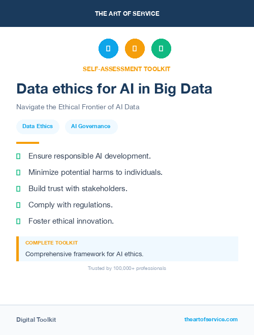 Data ethics for AI in Big Data