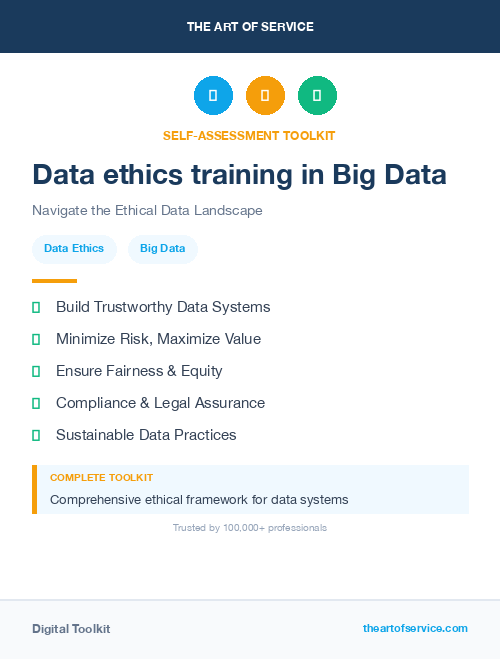 Data ethics training in Big Data