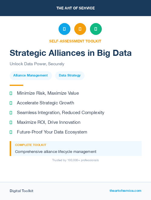 Strategic Alliances in Big Data