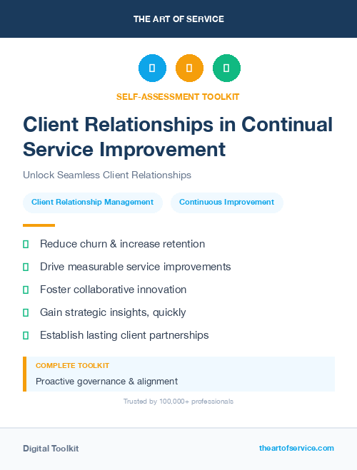 Client Relationships in Continual Service Improvement