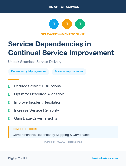 Service Dependencies in Continual Service Improvement
