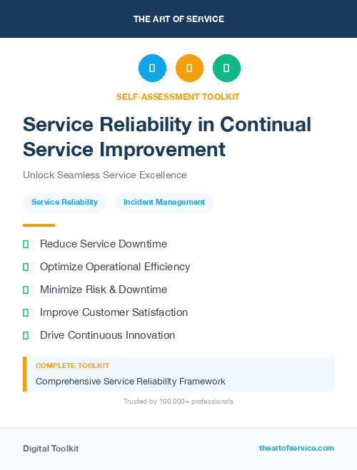 Service Reliability in Continual Service Improvement