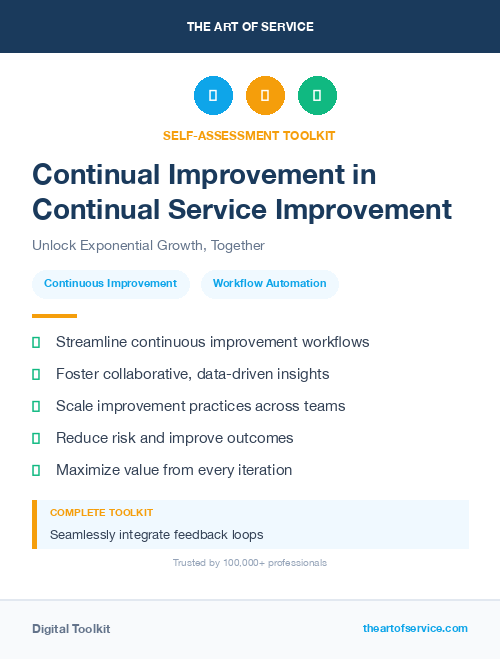 Continual Improvement in Continual Service Improvement