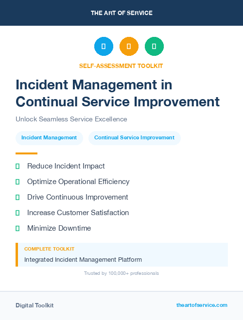Incident Management in Continual Service Improvement