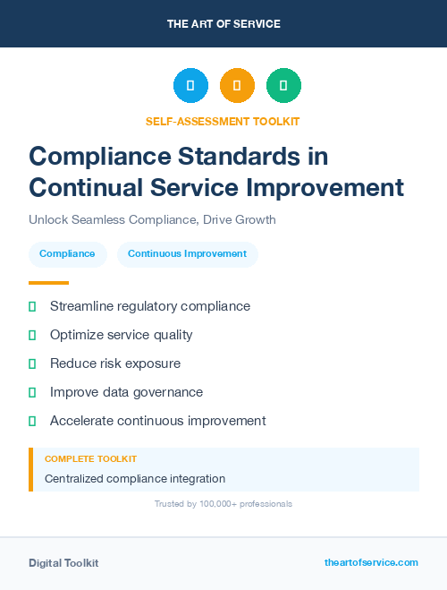 Compliance Standards in Continual Service Improvement