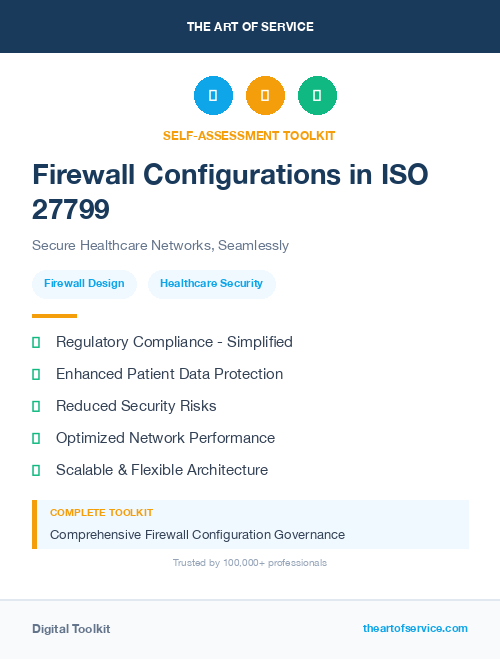 Firewall Configurations in ISO 27799