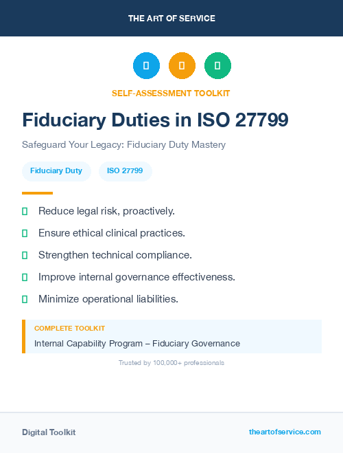 Fiduciary Duties in ISO 27799