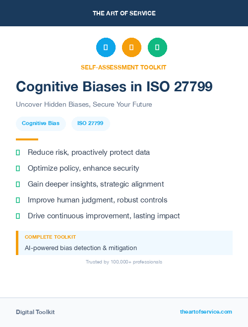 Cognitive Biases in ISO 27799