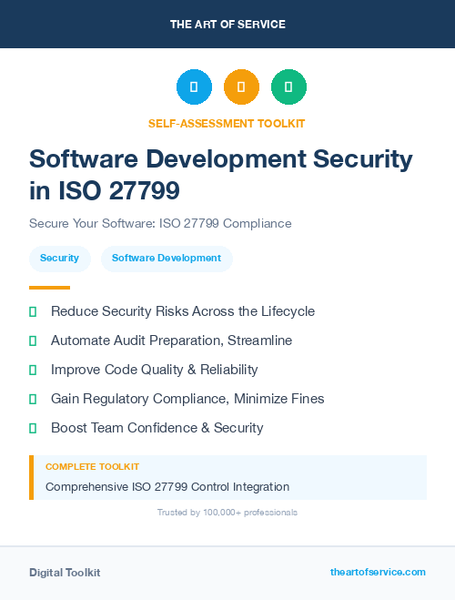 Software Development Security in ISO 27799