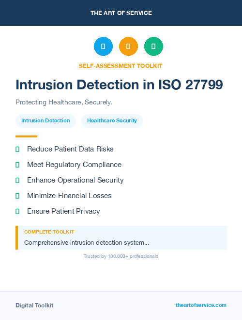 Intrusion Detection in ISO 27799