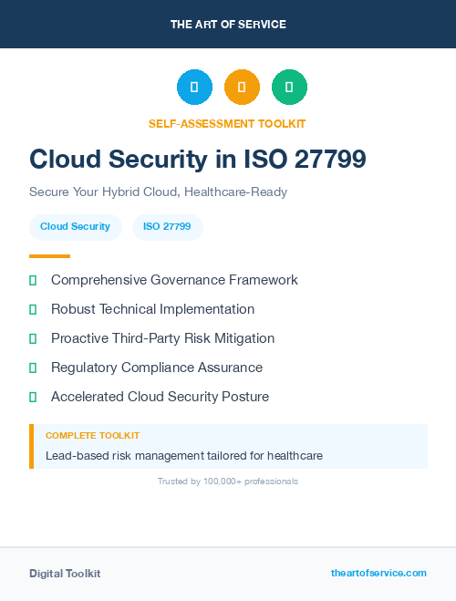 Cloud Security in ISO 27799