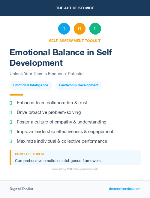Emotional Balance in Self Development
