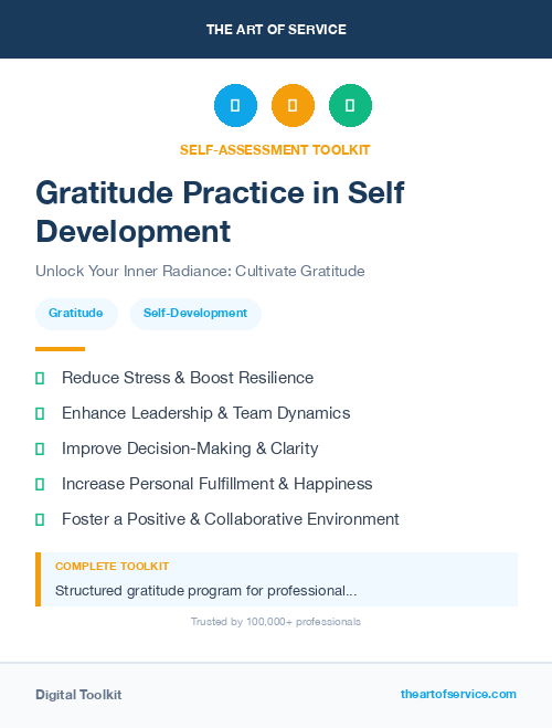 Gratitude Practice in Self Development