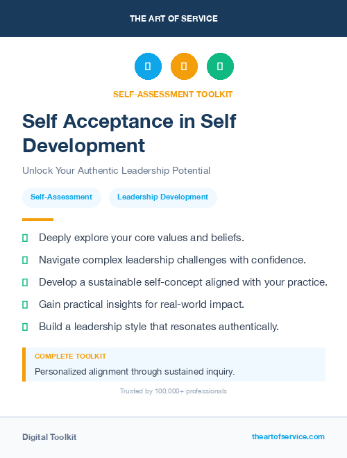 Self Acceptance in Self Development