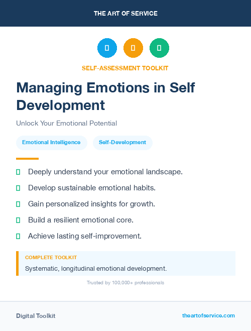 Managing Emotions in Self Development