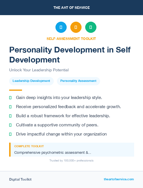 Personality Development in Self Development