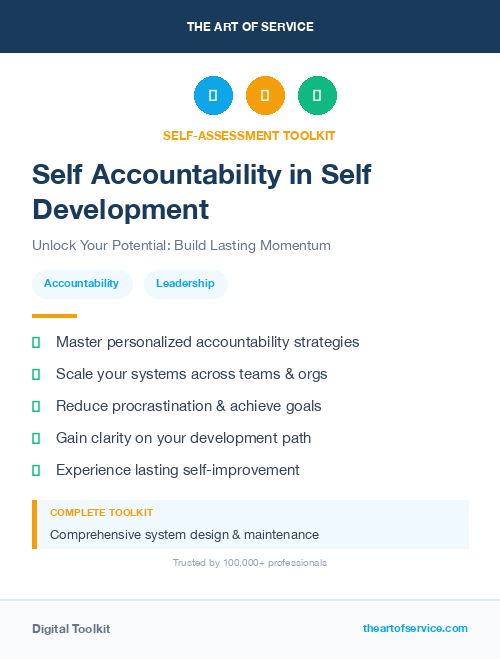 Self Accountability in Self Development