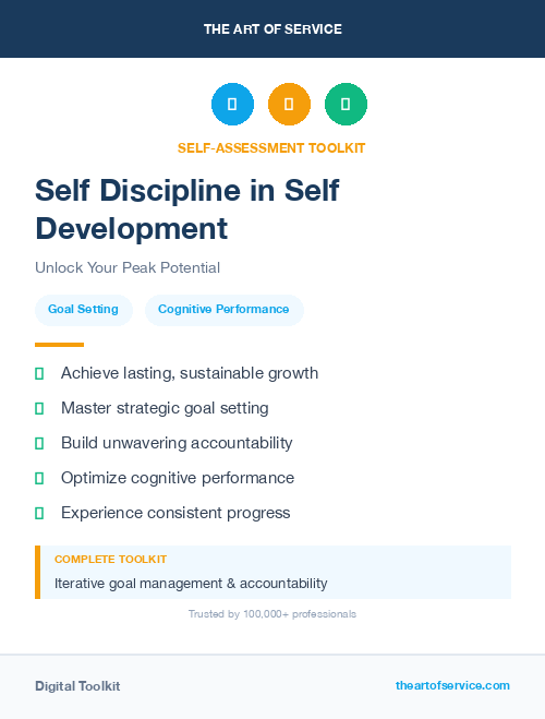 Self Discipline in Self Development