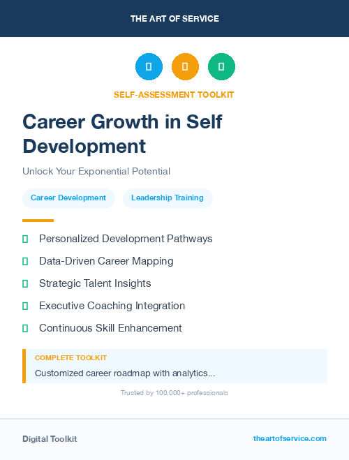 Career Growth in Self Development