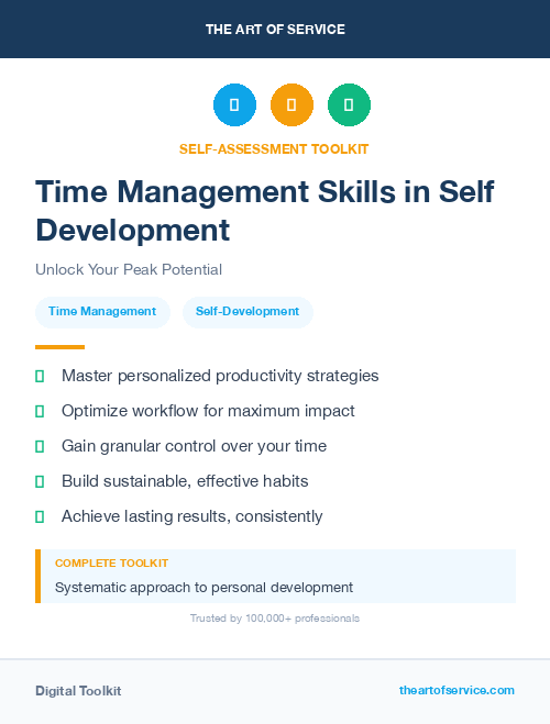 Time Management Skills in Self Development