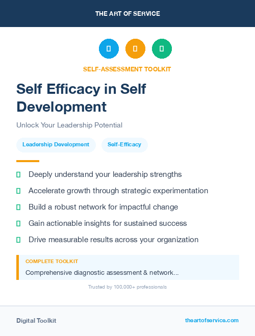 Self Efficacy in Self Development