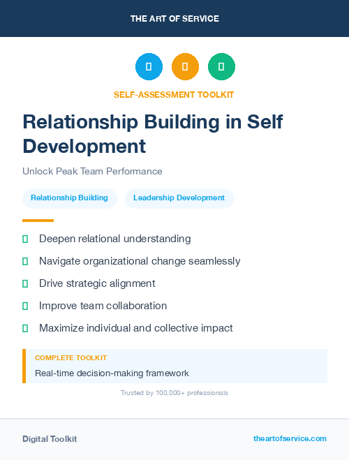 Relationship Building in Self Development