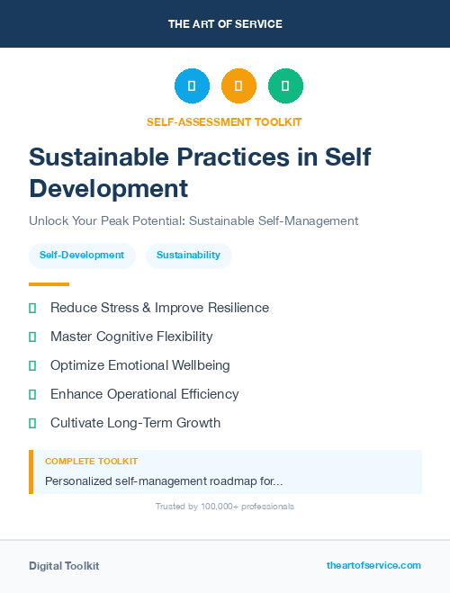 Sustainable Practices in Self Development