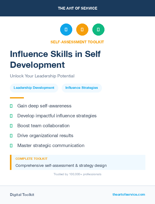 Influence Skills in Self Development
