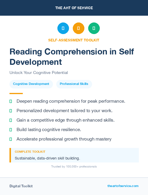 Reading Comprehension in Self Development