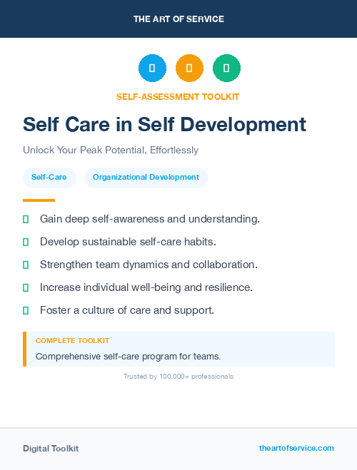 Self Care in Self Development