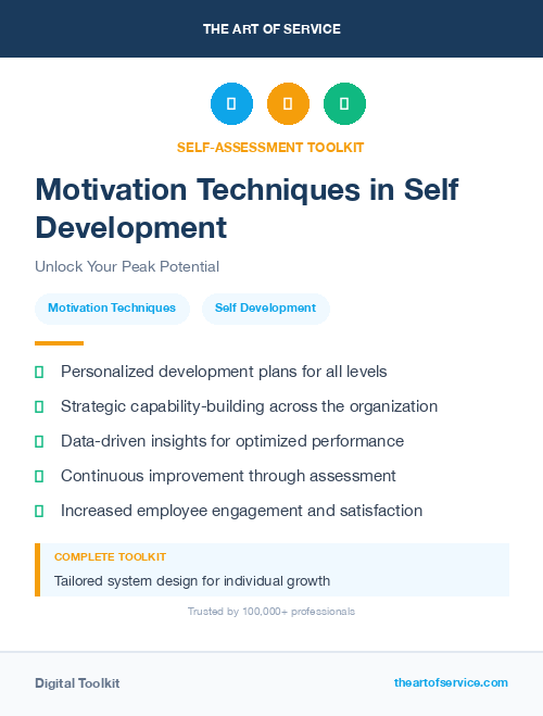 Motivation Techniques in Self Development