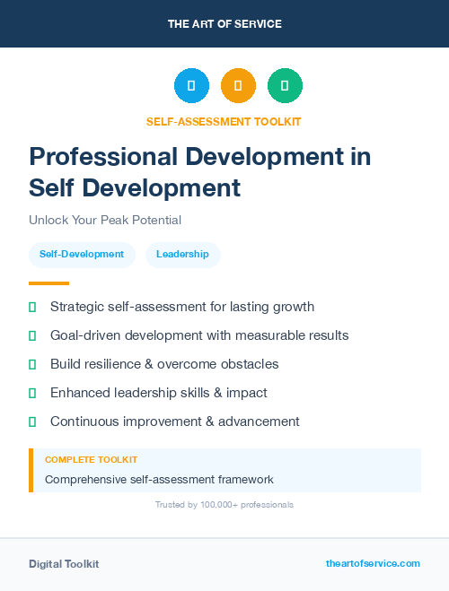 Professional Development in Self Development