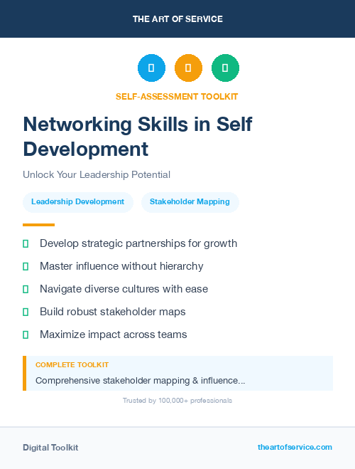 Networking Skills in Self Development