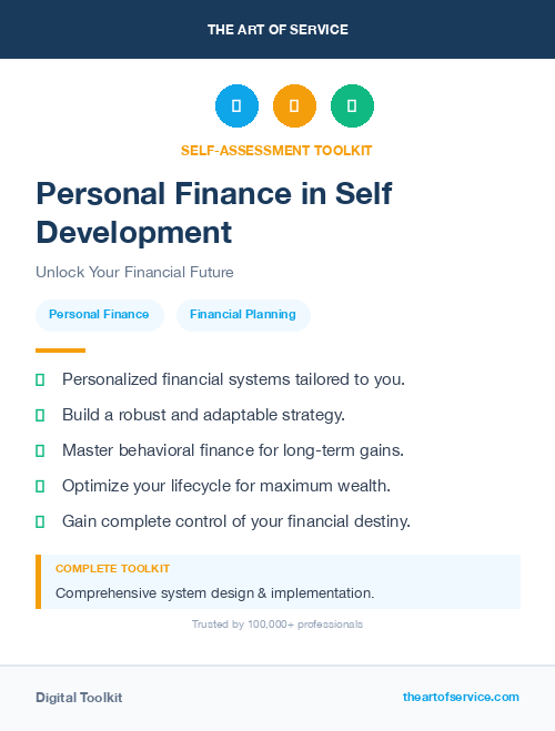 Personal Finance in Self Development