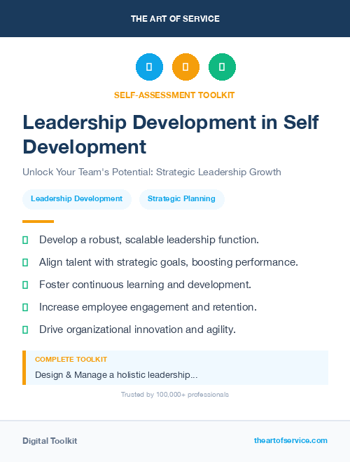 Leadership Development in Self Development