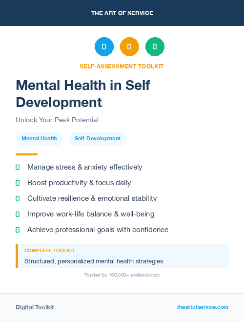 Mental Health in Self Development