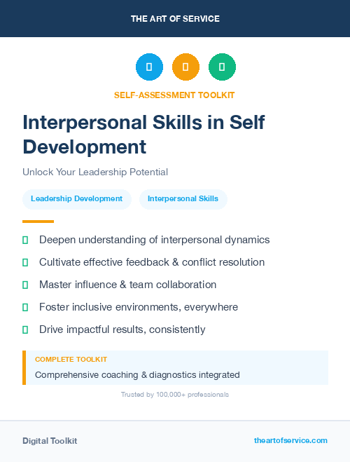 Interpersonal Skills in Self Development