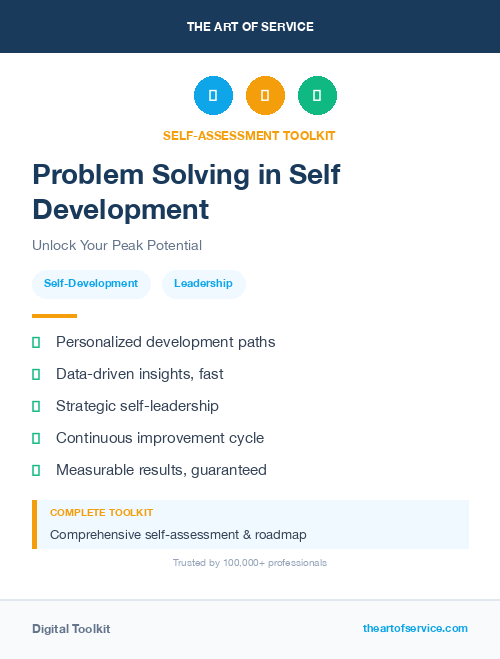 Problem Solving in Self Development