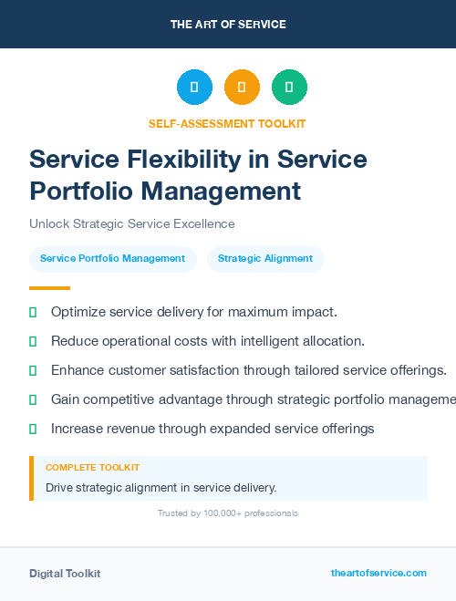 Service Flexibility in Service Portfolio Management