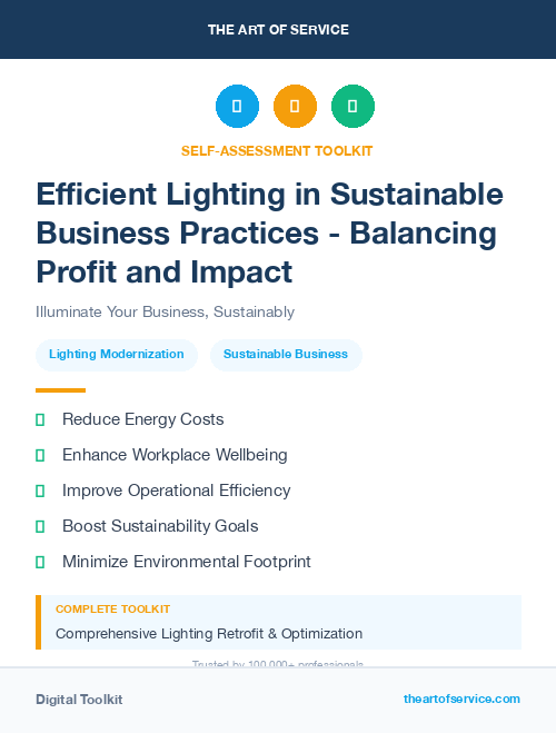 Efficient Lighting in Sustainable Business Practices - Balancing Profit and Impact