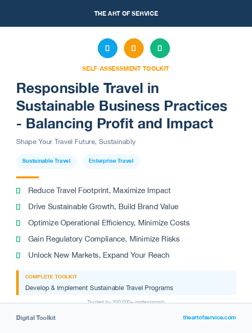 Responsible Travel in Sustainable Business Practices - Balancing Profit and Impact